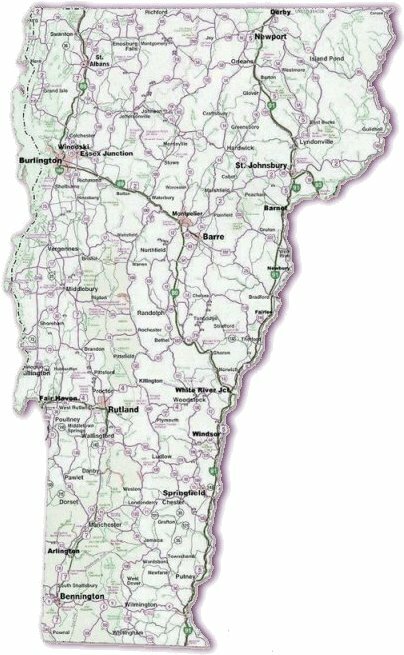Map of Vermont